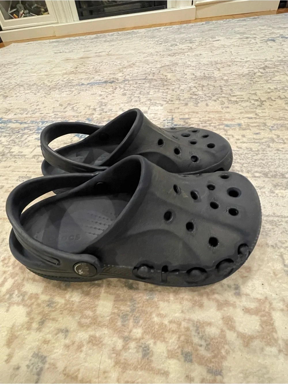 CROCS Kids Black Classic Clog with Strap - Lightweight Comfort